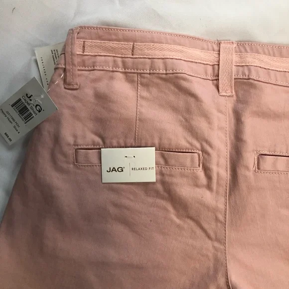 New Jag  Cadet Peony Denim Shorts  Pompom Hem Boho Pink Preppy NWT Preppy Sz 4 - Picture 5 of 10